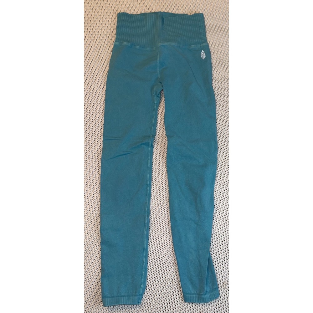 Free People Movement Good Karma High Rise Leggings Teal Blue Size XS/S